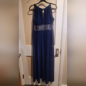 R&M Richards Royal Blue Maxi Dress Size 10 But Stretch Wears Up To A 14 On Me